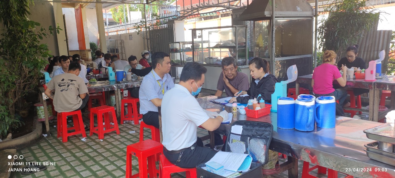 UBND phường Tân Tiến triển khai tháng hành động vì an toàn thực phẩm năm 2024